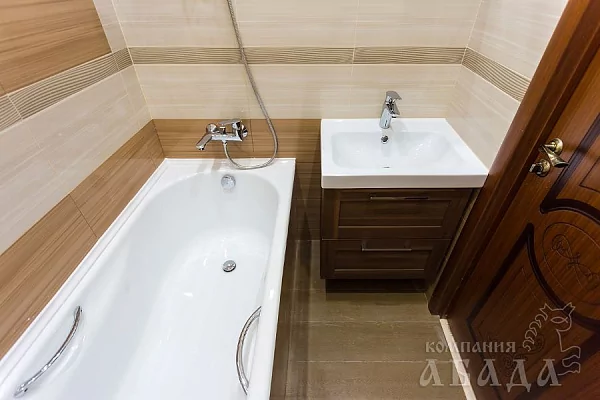 Ремонт ванной комнаты и санузла гармония линий | Абада