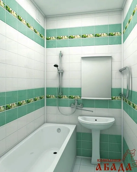 Ремонт ванной 1,35х1,5 м. за 54000₽﻿ с материалом и сантехникой | Абада